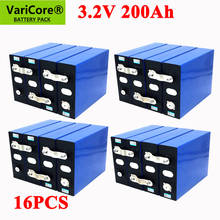 16pcs 200Ah LiFePO4 VariCore 3.2V bateria de lítio 3.2v bateria de Lítio de fosfato de ferro para 4S 3C 12V 24V bateria Iate RV solar 2024 - compre barato