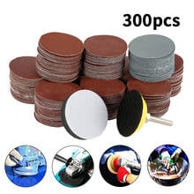 300pcs 180/240/320/400/800/3000 Grits Sanding Disc Set 2inch 50mm+ Loop Sanding Pad with 3mm Shank For Polishing Cleaning Tools 2024 - buy cheap