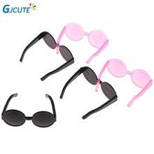 20Pcs Fashion Cool Miniature Sunglasses Toys Colorful Glasses Dollhouse Accessories Round Frame Eyewear Spectacles for Dolls 2024 - buy cheap