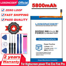 LOSONCOER 5800mAh Power Five Evo Battery For Highscreen power Five Evo / Five Pro Battery 2024 - buy cheap