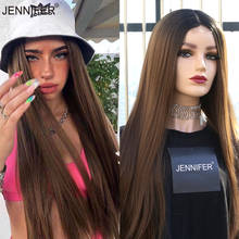Synthetic  Long Straight Hair Wigs For  Women  Middle Part  Lace Cosplay/Daily 4 Color Optional   High Temperature Fiber 2024 - buy cheap