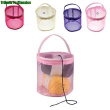 Knitting Needles Yarn Tote Organizer Knitting Yarn Round Crochet Bag DIY Craft Woolen Storage Basket Sewing Tool Accessories 2024 - buy cheap