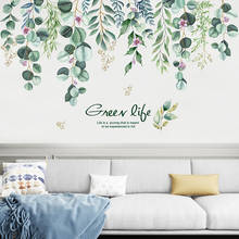 Folhas de árvore adesivos parede decoração vinil diy folha planta decalques parede para sala estar crianças quarto cozinha decoração casa 2024 - compre barato