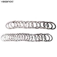 100 Pcs/Set 25 mm Stainless Steel Hole Key Ring Key Chain Rhodium Plated Round Split Keychain 2024 - buy cheap