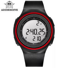 Digital Sport Student Watch Waterproof 5ATM Men Military Watches Step Counting Luminous Segmented Stopwatch Black Watch 2024 - buy cheap