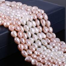 Perlas naturales de agua dulce para mujer, cuentas sueltas de 36cm, de alta calidad, para manualidades, collar, pulsera, fabricación de joyas 2024 - compra barato