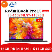 Xiaomi RedmiBook Pro 15 ноутбук новый улучшенный Intel Core i7-11390H/i5-11320H ноутбук 16 Гб RAM 512 ГБ 3,2 K экран ультратонкий компьютер 2024 - купить недорого