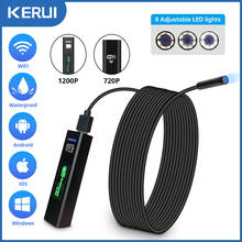 KERUI 1200P WiFi Endoscope Camera Waterproof Inspection Snake Mini Camera USB Borescope for Car for Iphone & Android Smartphone 2024 - buy cheap