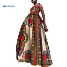 Bazin Customized Dress Vestidos Plus Size Women African Clothing Dashiki African Wax Print Dresses for Women Party WY5163 2024 - buy cheap