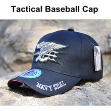 Мужская и женская тактическая бейсбольная кепка, армейская бейсболка, хлопковая Регулируемая уличная Кепка темно-синего цвета США 2024 - купить недорого