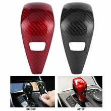 Shift Knob Trim Carbon Fiber Gear Shift Head Knob Cover Trim Interior Decoration Fit for BMW 3 Series G20 2019-2020 car styling 2024 - buy cheap