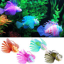 1Pc Glow In The Dark Artificial Goldfish Aquarium Decoration Luminous Silicone Lionfish Clown Fish Ornament Fish Tank Decor 2024 - buy cheap