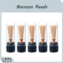 5PCS Medium Strength Bassoon Reed W/ Plastic Case 2024 - buy cheap