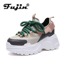 Fujin-zapatos informales de plataforma para mujer, zapatillas deportivas con plataforma, para primavera y otoño, 2021 2024 - compra barato