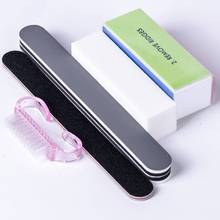 NOQ Nail Art Tool 5pcs Set Nail Files Polishing UV Gel Sandpaper Nail Brush Vacuum Cleaner Manicure Tools 2024 - buy cheap