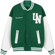 Hip Hop Vintage Baseball Varsity Jacket Men Embroidered PU Leather Patchwork Jackets Harajuku Casual Oversized Streetwear Unisex 2024 - buy cheap