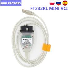 Escáner de MINI-VCI TIS Techstream V16.00.017, miniinterfaz VCI, FT232RL, Chip J2534, Cable de diagnóstico OBD2 2024 - compra barato