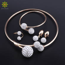 New Arrival Fashion African Jewelry Set Nigerian Wedding Ball Turkish Ethiopian Bridal Women Costume Jewelry Set 2024 - buy cheap