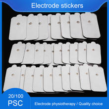 EMS Tens Muscle Stimulator massager 20/100pcs 4.7x9cm Non Woven Self Adhesive stickers Electrical Muscle Slimming Massage Patch 2024 - buy cheap