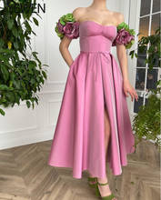 Vestido de noite longo de cetim feito sob medida, rosa antiga, comprimento do tornozelo, feito sob encomenda, tamanho grande 2024 - compre barato