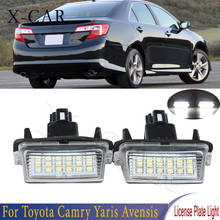 X-CAR LED Number License Light For Toyota Camry 50 Yaris Plate Lights Number For Peugeot For Citroen 207 306 81270-0D120 2024 - buy cheap