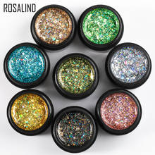 ROSALIND 5ml Shiny Diamond Glitter Gel Nail Polish Hybrid Varnishes For Manicure Nail Art Design Gel Polish Top and Base Set 2024 - купить недорого