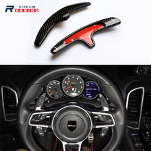 Car Styling Carbon Fiber Steering Wheel Paddle Shift Paddle Extension Shifters For Porsche 991 Cayman 981 Carrera Boxster 2024 - buy cheap