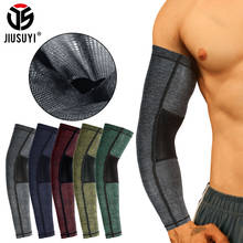 Men Women Arm Sleeves Summer Mesh Breathable Hand Covers Cooling Ice Silk Sun UV Protection Outdoor Elastic Arm Warmers Cuffs 2024 - buy cheap