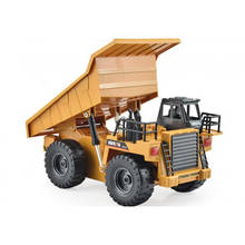 Camión de Control remoto para niños, camión de volteo grande de aleación de 1540G y 6 canales, vehículo de ingeniería cargado de arena, juguete RC para regalo, 2,4 2024 - compra barato