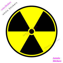 Creative Stickers Warning Car Decals Radioactive Nuclear Radiation Rustic Symbol Sticker for Auto Laptop Bumper Decal KK13cm 2024 - buy cheap