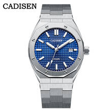CADISEN New 42MM Men Watches Mechanical Automatic NH35A Blue Watch Men 100M Waterproof Brand Luxury Casual Business Wristwatch 2024 - buy cheap