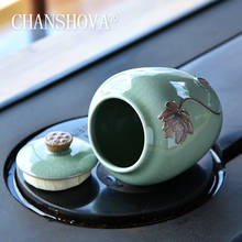 CHANSHOVA-caja de té de cerámica craquelada retro chino, sellador a prueba de humedad, contenedor de almacenamiento de porcelana China H034 2024 - compra barato