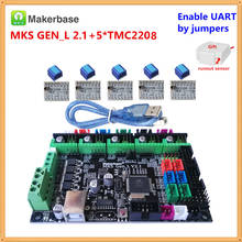 Makerbase-placa mãe para impressora 3d mks gen l v2.1, painel de controle tmc2208 tmc2209 tmc2130 tmc2225 a4988 drv8825, driver de passo 2024 - compre barato