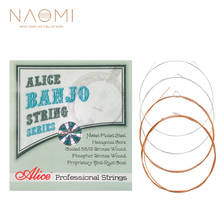 NAOMI 1 SET Alice Banjo String AJ07 Banjo Strings 009 to 030 inch Plated Steel Coated Nickel Alloy Wound AJ07 2024 - buy cheap