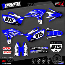 PowerZone Custom Team Graphics Backgrounds Decals 3M Stickers Kit For YAMAHA 2010-2013 YZF250 010 2024 - buy cheap