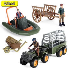 Farm Staff Model Simulation Farmer Driver Motorcycle Airship Animal Action Figures Figurine Collection Kids Toys Christmas Gifts 2024 - buy cheap