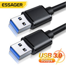 Essager USB to USB Extension Cable Type A Male to Male USB 3.0 Extender For Radiator Hard Disk Webcom USB3.0 Extension Cable 2024 - buy cheap