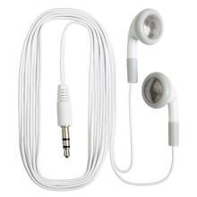 Auricular desechable con cable para fiesta, museo, autobús, tren o avión, regalo promocional, 3,5mm, blanco, el más barato 2024 - compra barato