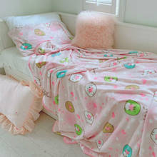 Manta de felpa de Sumikkogurashi, tamaño Queen, imagen de anime encantadora, manta de franela, sofá, cama, manta de bebé, decoración de cama 2024 - compra barato