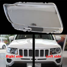 Jeep compass 2011-2015 lâmpadas de farol frontal, lâmpada transparente, máscara de proteção, lente de proteção 2024 - compre barato