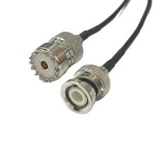 Cable coaxial RF RG174 BNC de macho a hembra UHF SO239, 20CM, 8 ", precio al por mayor 2024 - compra barato