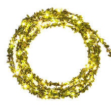 10/5/3/2m LED Fairy Ivy String Lights Artificial Green Leaf Vine Garland Lights for Wedding Valentine's Day Holiday Party Decor 2024 - buy cheap