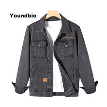 Men Casual Solid Denim Jacket Spring Coats Streetwear Men Summer Cotton Single Breasted Jeans Jacket Male Clothes 2024 - buy cheap