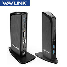 Док-станция Wavlink универсальная с двумя портами USB 3,0 и поддержкой быстрой зарядки 2024 - купить недорого