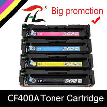 YLC CF400A CF401A 402 403A 201A Compatible Color Toner Cartridge For HP Color LaserJet Pro M252dn M252n MFP M277dw M277n M274n 2024 - buy cheap