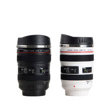 Taza de café con lente de EF24-105mm de cámara SLR de acero inoxidable, creativa, a escala 1:1, 400mL, té, leche, agua, térmica 2024 - compra barato