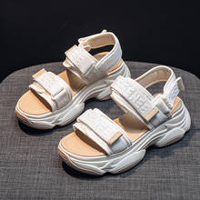 2022 Summer New Sports Sandals Female Net Red Fashion Beach Shoes Wild Increase Platform Platform Shoes 2024 - buy cheap