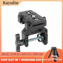 Kayulin Manfrotto Quick Release Base Plate 1/4 inch Mounting Stud With Universal C Clamp For DSLR Camera / Smartphone 2024 - buy cheap