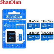 SHANDIAN  64GB 100% Original 32GB 16GB Card SD/TF Flash Card  8GB Class10 4GB Flash card 128GB Memory Smart sd for Smartphone 2024 - buy cheap