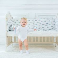 Berço com design nórdico, decoração do quarto de bebê, x 30cm, cercado acolchoado, 1 peça 2024 - compre barato